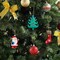 26 Pcs Set Christmas Crafts for Kids, Ceramics to Paint Xmas Ornament DIY 2.3x4"